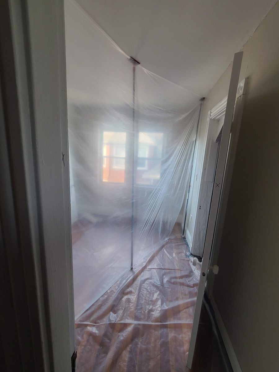 Lead containment work