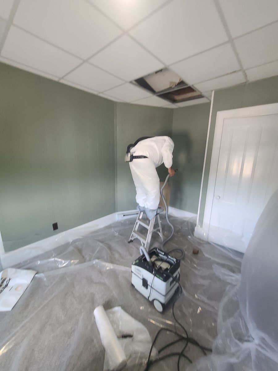 Lead containment work