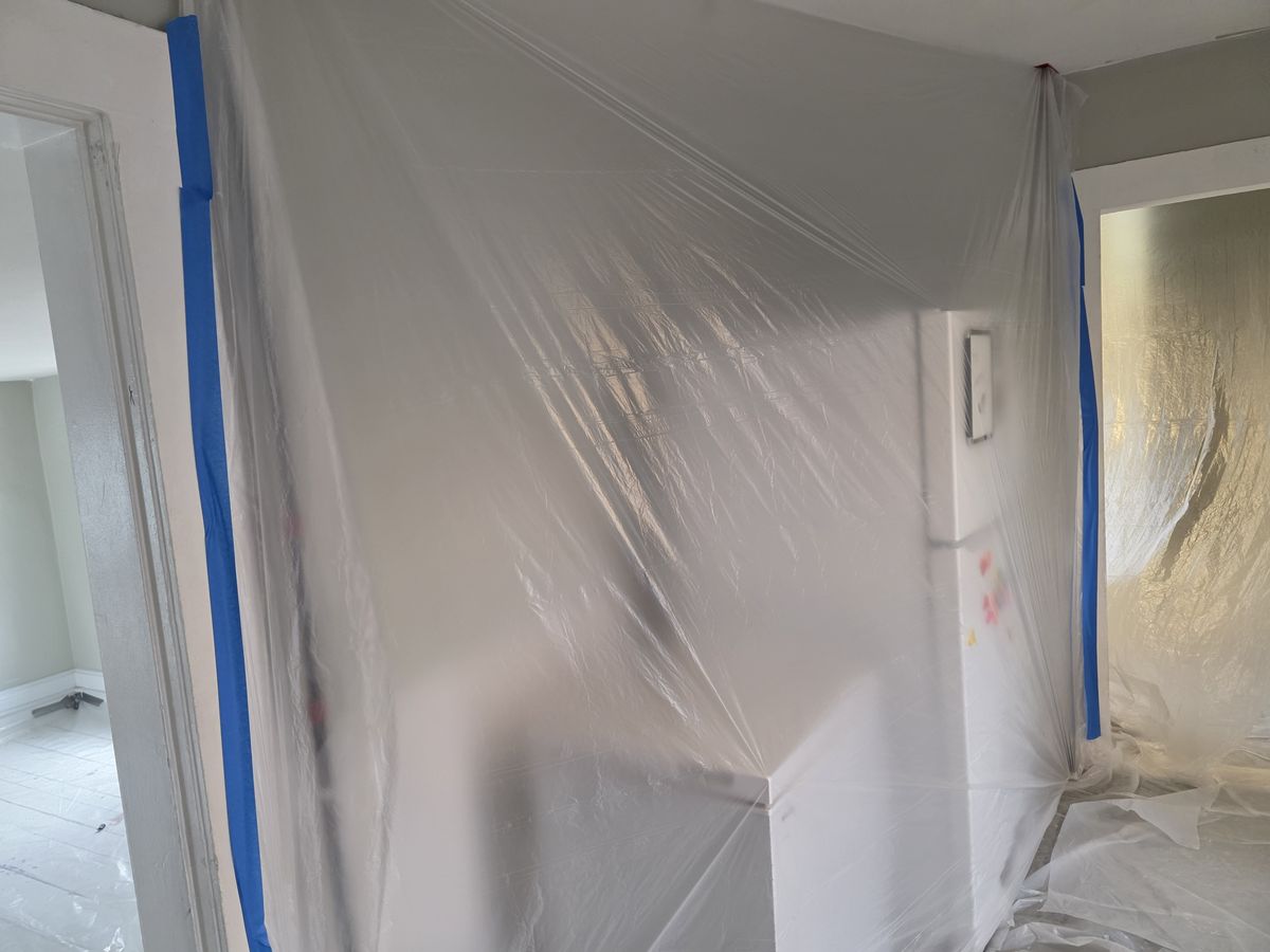 Lead containment work