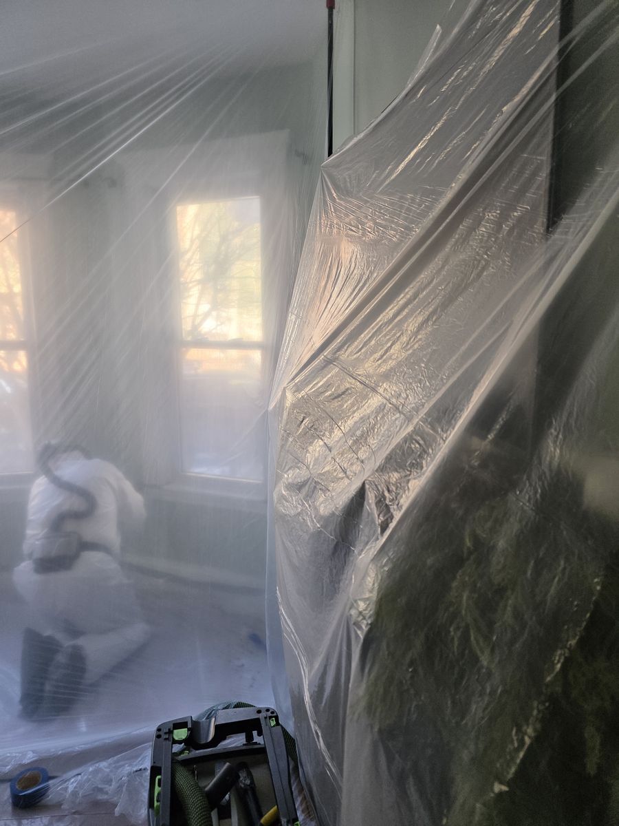 Lead containment work